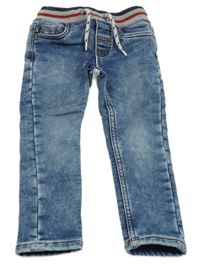 Světlemodré rifle s úpletovým pasem C&A