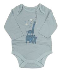 Světlemodré body s žirafou Mothercare
