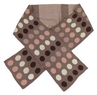 Starorůžová pletená šála s puntíky Ethel Austin