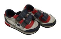 Bílo-tmavomodro-červené botasky Lacoste vel.20