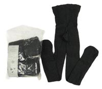 Nové - 5x tmavošedé punčocháče F&F