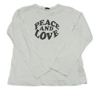 Bílé triko s nápisem