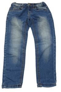 Modré zkrácené skinny rifle Y.F.K.