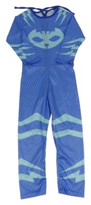 Kostým - fialový vzorovaný overal s maskou 