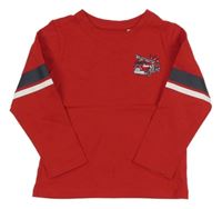 Červené triko s pruhy a hasiči C&A