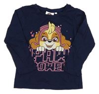 Tmavomodré triko se Skye Nickelodeon 