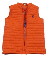 Červená šusťáková prošívaná zateplená vesta Joules