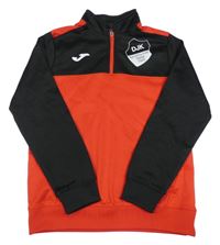 Černo-červená sportovní mikina s potiskem Joma