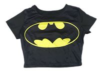 Černé crop tričko - Batman