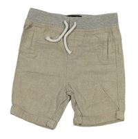 Béžové lněné kraťasy Denim Co.
