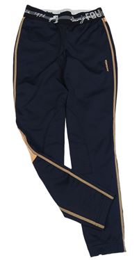 Tmavomodro-broskvové jezdecké tregíny Decathlon 
