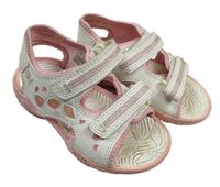 Bílo-růžové kožené sandály Clarks vel. 24