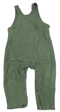 Khaki fleecové laclové kalhoty George 
