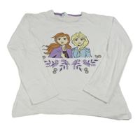 Bílé triko s Frozen Disney