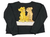 Tmavošedá mikina Lví Král Disney