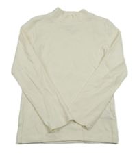 Smetanové žebrované triko F&F