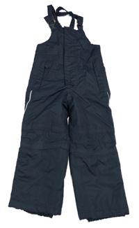 Tmavomodré šusťákové laclové oteplovačky Impidimpi