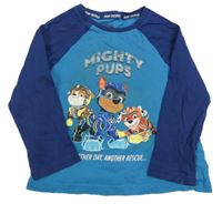 Modro-tmavomodré triko s Paw Patrol Nickelodeon