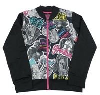 Černá propínací mikina s potiskem Monster High 