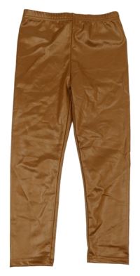 Hnědé potažené legíny Shein