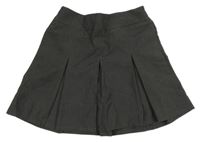 Tmavošedá skládaná sukně TU 