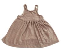 Starorůžové sametové žebrované šaty s kapsou Tahari