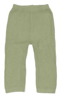 Světlezelené pletené kalhoty Primark