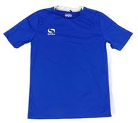 Safírovo-bílé funkční sportovní tričko s logem Sondico