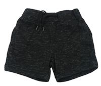 Černé melírované teplákové kraťasy PRIMARK