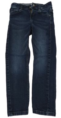 Tmavomodré skinny teplákové rifle S. Oliver