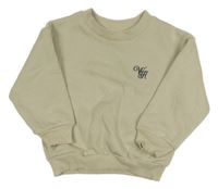 Světlebéžová teplá mikina s písmenky H&M