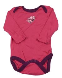 Malinovo-lilkové body s ptáčkem lupilu