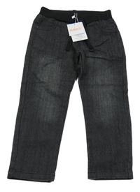 Nové - černé rifle s úpletovým pasem MINIBOL 