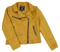 Okrový semišový jarní crop křivák C&A