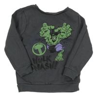 Tmavošedá mikina s Hulkem George