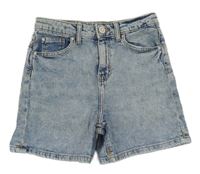 Modré plísňové riflové kraťasy C&A