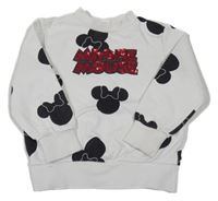 Bílá mikina se Minnie a nápisem Disney 