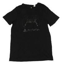 Černé tričko s ovladačem - PlayStation H&M