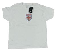 Bílé tričko s potiskem England 