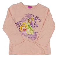 Růžové triko s Disney princeznami Disney