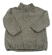 Tmavošedý melírovaný svetr M&Co.