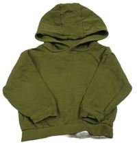 Khaki mikina s kapucí Primark