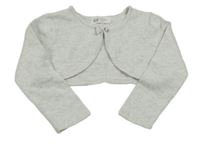 Světlešedé melírované svetrové bolerko H&M