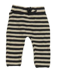 Antracitovo-béžové pruhované tepláky M&S