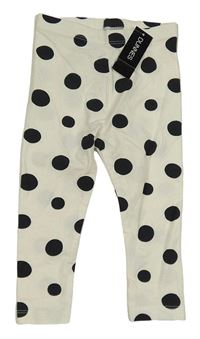 Nové - Smetanové puntíkaté legíny St. Bernard