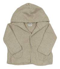 Béžový propínací svetr s kapucí Mamas&Papas