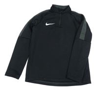 Černá sportovní funkční mikina s logem Nike