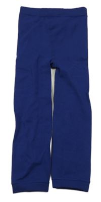 Tmavomodré thermo punčochové legíny