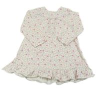 Bílé květované bavlněné šaty M&S