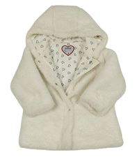 Smetanová kožešinová zateplená bunda s kapucí Orchestra